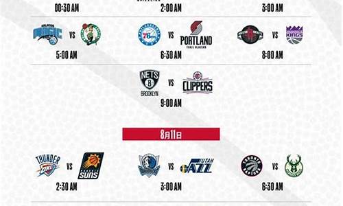 NBA最新赛程表_nba最新赛程表一览