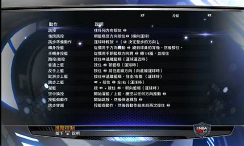 nba2k14按键设置_nba2k14按键设置带图